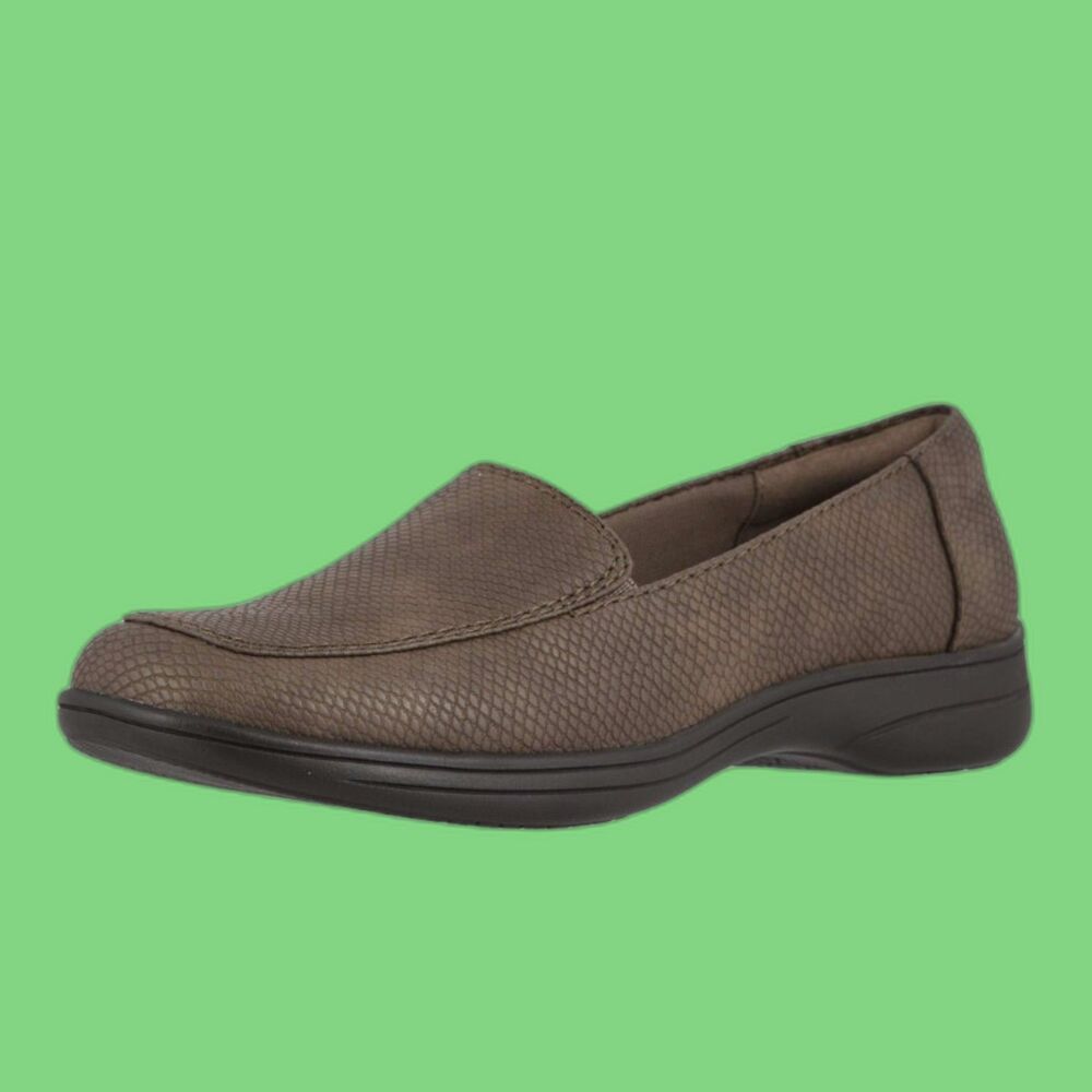 Trotters Women's Jacob Loafer Flat, Dark Taupe Size 12N Comfort Orthopedic